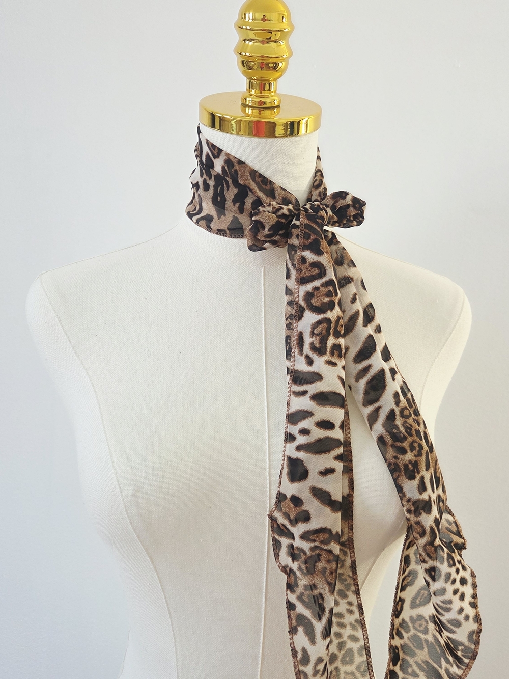 Leopard Print Scarf - Picture 3 of 6